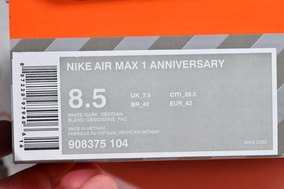 Nike Air Max 1 Og Anniversary Obsidian 908375 104 20 - kickbulk.co