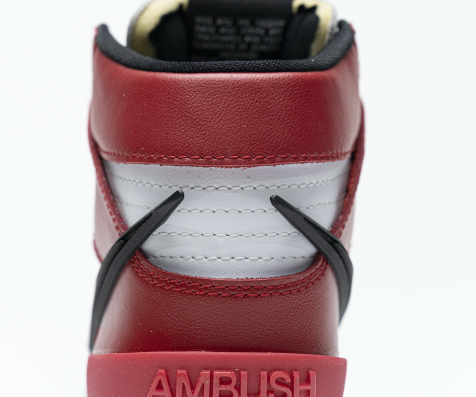 Nike Dunk High Ambush CU7544-102 Varsity Red Black White – Men Air Shoes