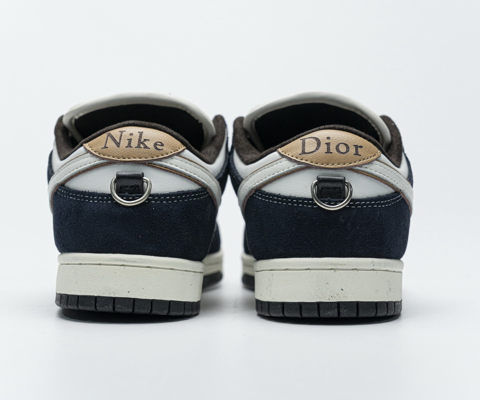 Nike Dunk Sb Dior White Ink Blue Custom Made 5 - kickbulk.co