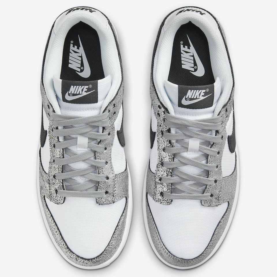 Nike Dunk Low Silver Cracked Leather Shimmer Do5882 001 2 - kickbulk.co