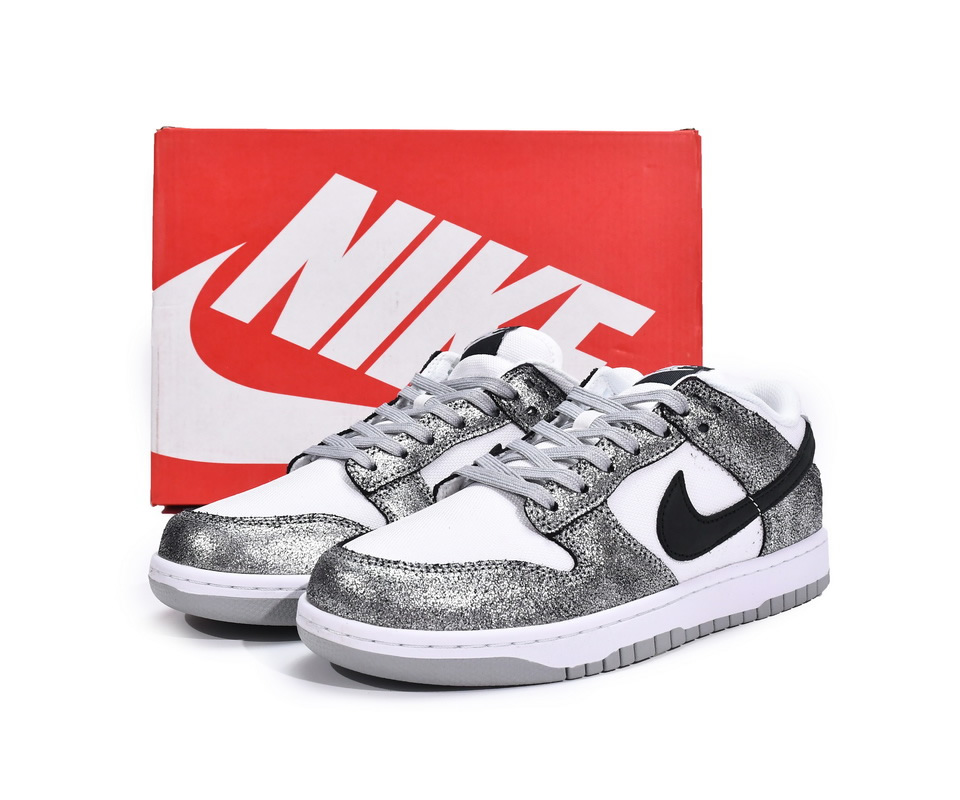 Nike Dunk Low Silver Cracked Leather Shimmer Do5882 001 8 - kickbulk.co