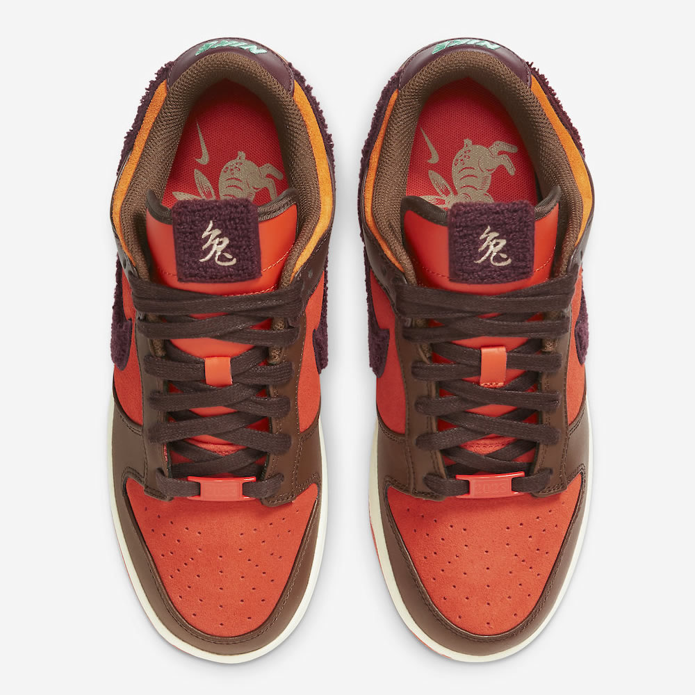 Nike Dunk Low Year Of The Rabbit Brown Orange Fd4203 661 2 - kickbulk.co