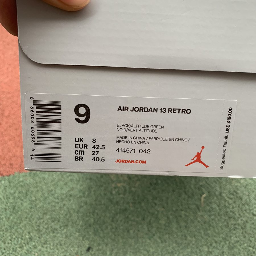 Nike Air Jordan 13 Altitude Black Green 414571 042 18 - kickbulk.co
