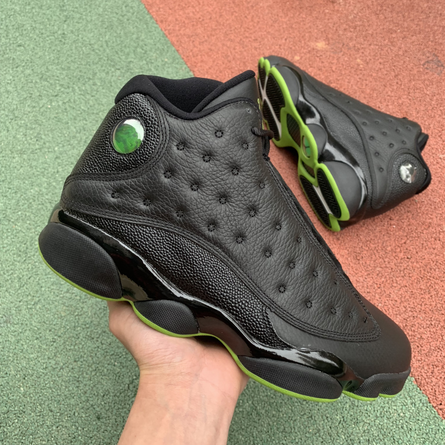Nike Air Jordan 13 Altitude Black Green 414571 042 5 - kickbulk.co