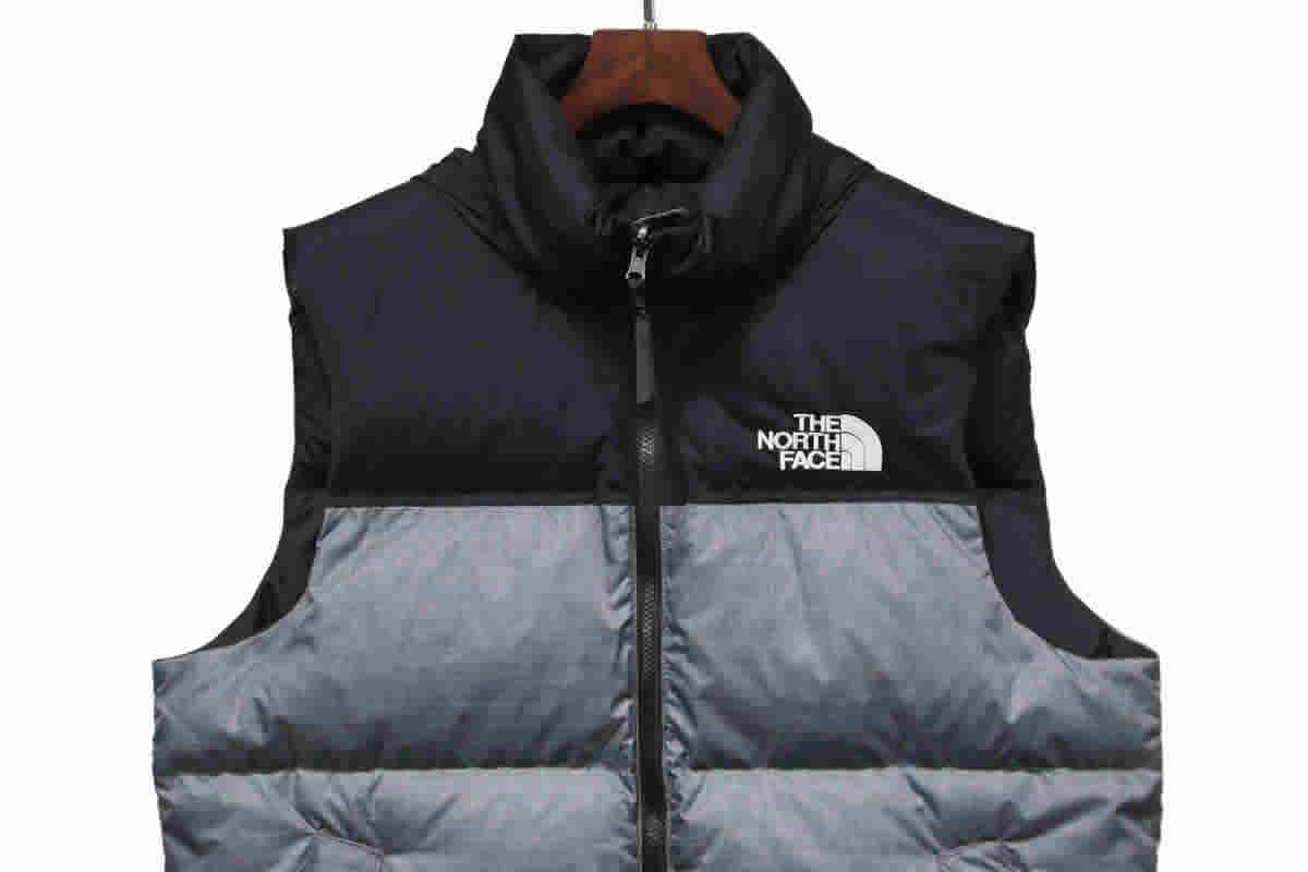 The North Face Down Vest Grey 3 - kickbulk.co