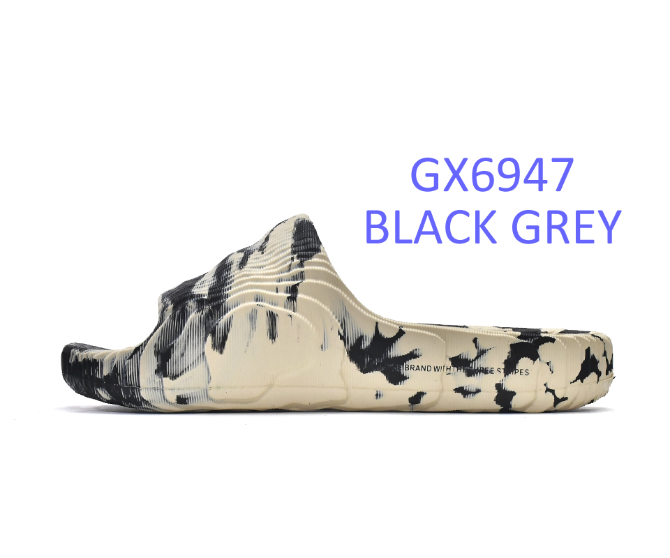 Aiddas Adilette 22 Slides Black Grey Gx6947 1 - kickbulk.co