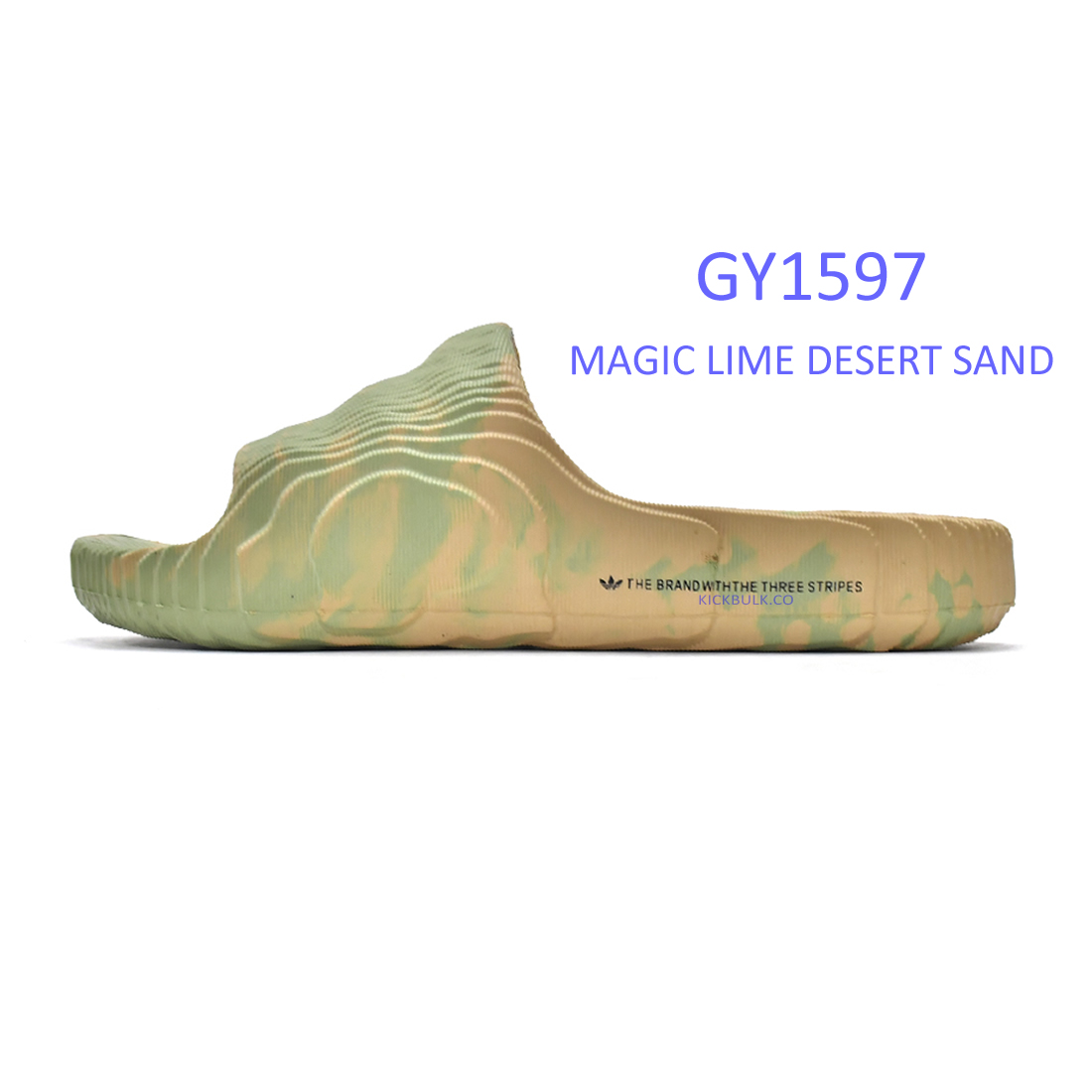 Aiddas Adilette 22 Slides Magic Lime Desert Sand Gy1597 1 - kickbulk.co