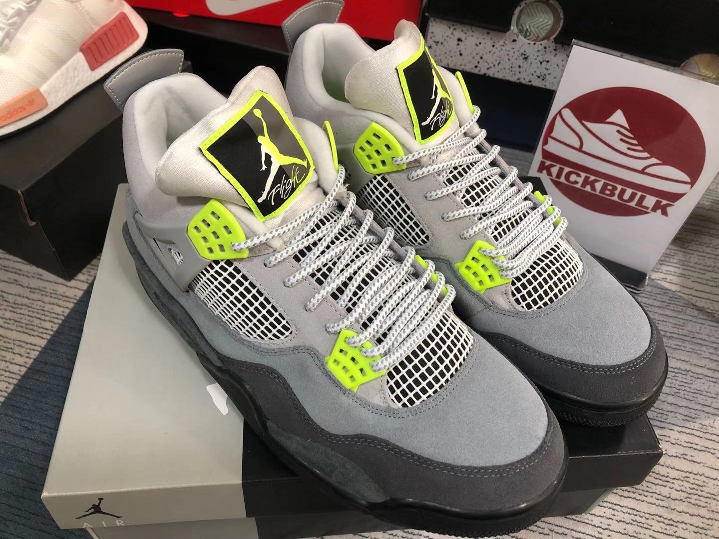 Air Jordan 4 Retro SE 'Neon 95' CT5342-007 Kickbulk Sneaker camera photos