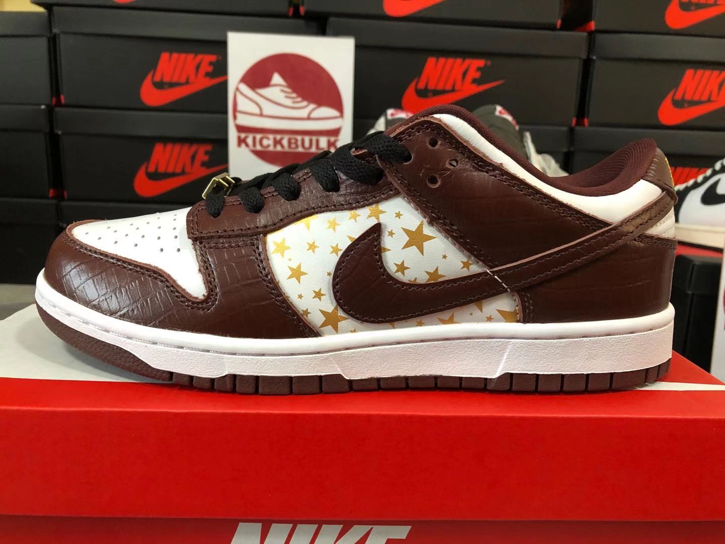 nike sb brown and red