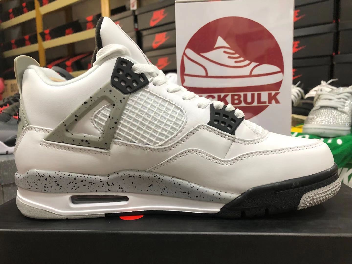 Air Jordan 4 Retro OG 'White Cement' 840606-192 Kickbulk Sneaker Camera ...