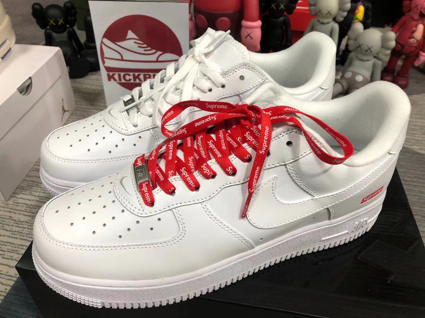 Supreme X Nike Air Force 1 Low 'Box Logo - White' CU9225-100 Kickbulk ...