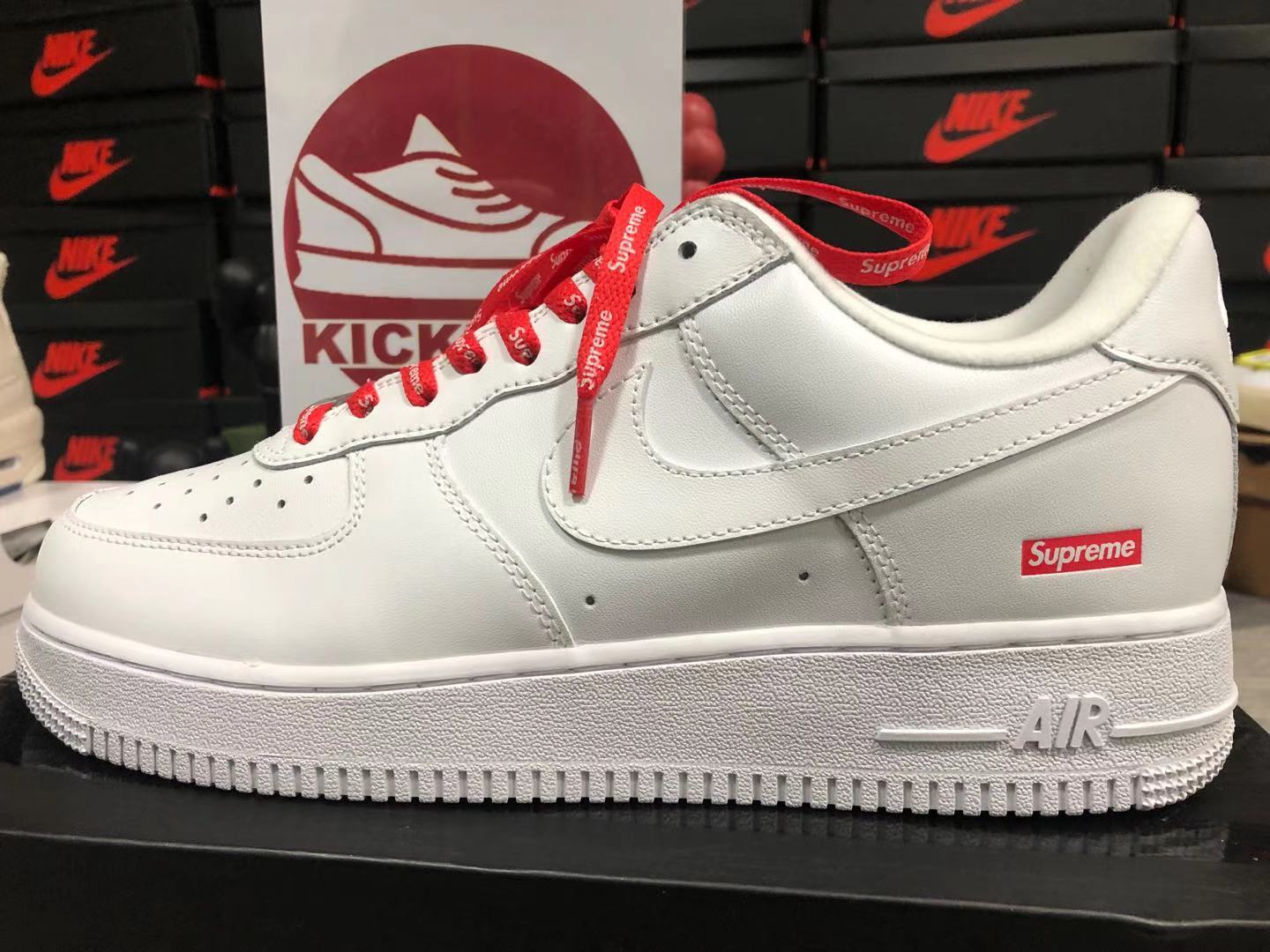 Supreme X Nike Air Force 1 Low 'Box Logo - White' CU9225-100 Kickbulk ...