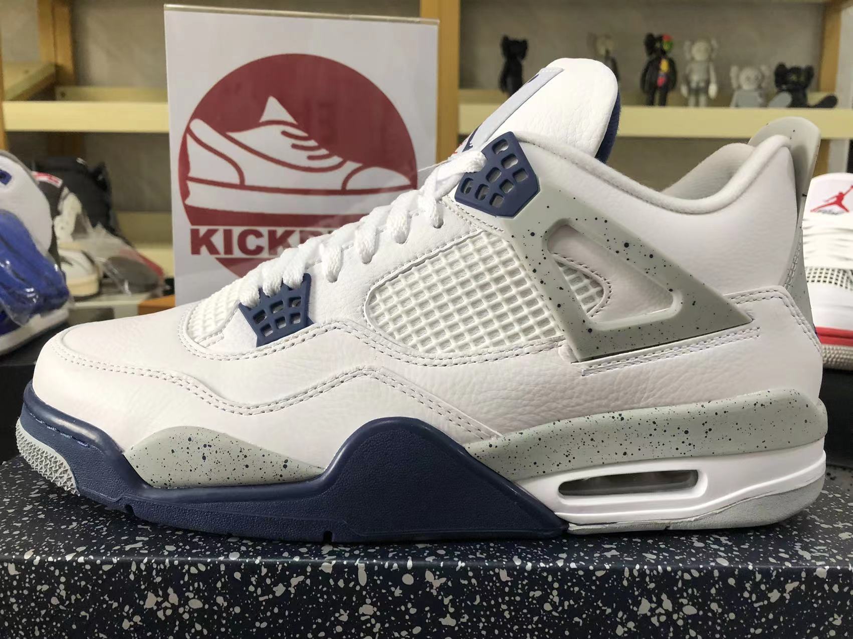 AIR JORDAN 4 RETRO 'MIDNIGHT NAVY' 2022 DH6927-140 Kickbulk Sneaker ...