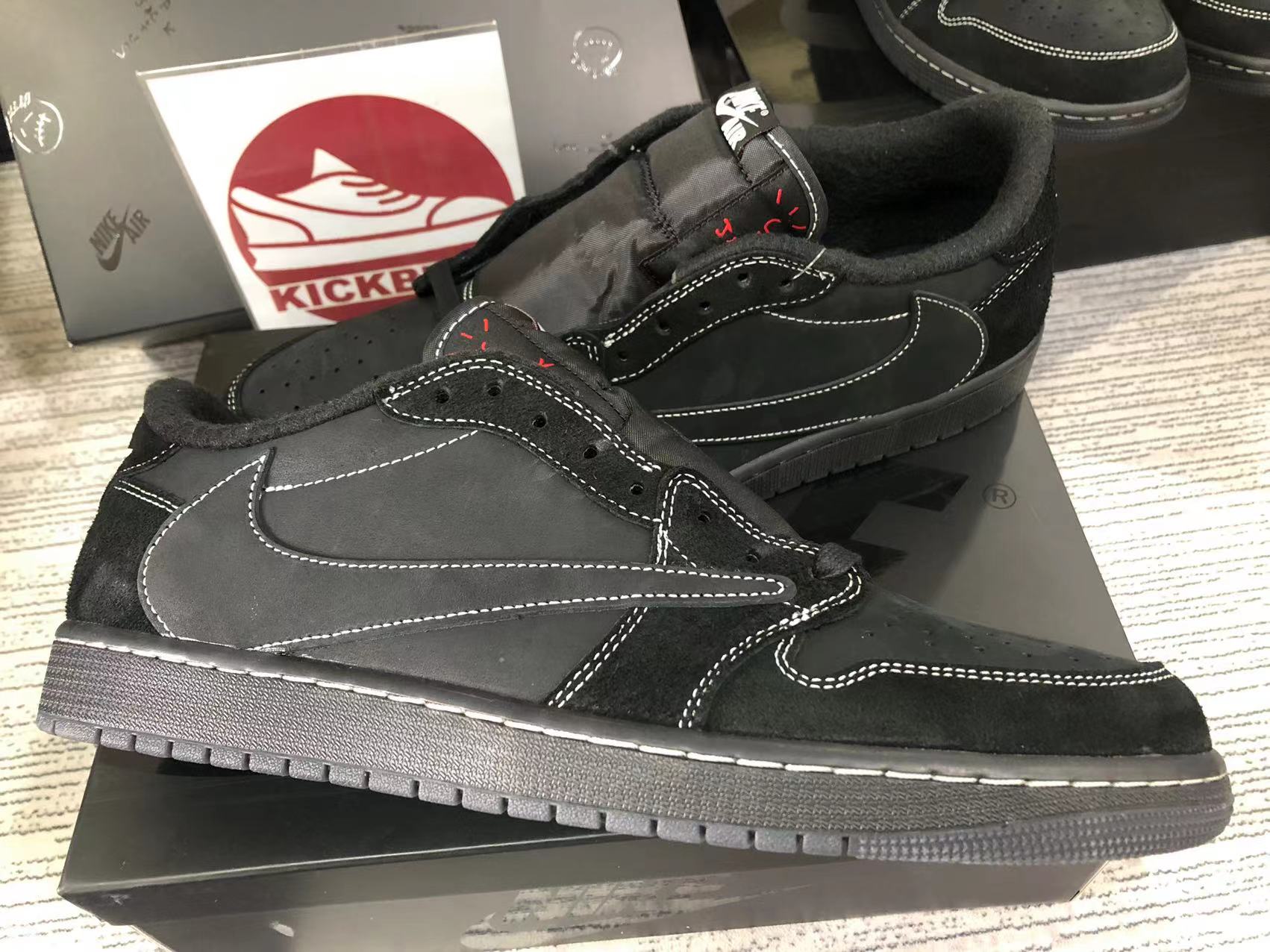 TRAVIS SCOTT X AIR JORDAN 1 LOW OG SP 'BLACK PHANTOM' 2022 DM7866-001 ...