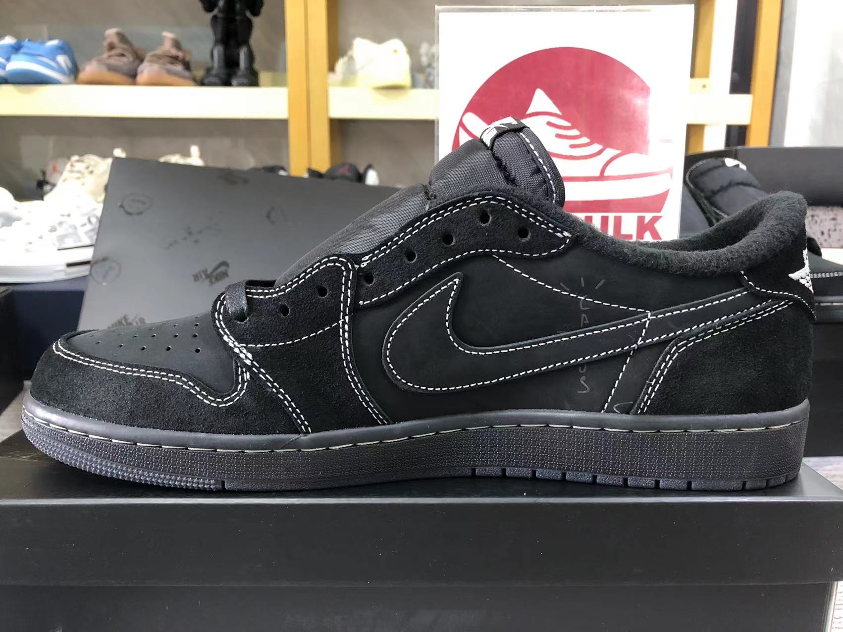 TRAVIS SCOTT X AIR JORDAN 1 LOW OG SP 'BLACK PHANTOM' 2022 DM7866-001 ...