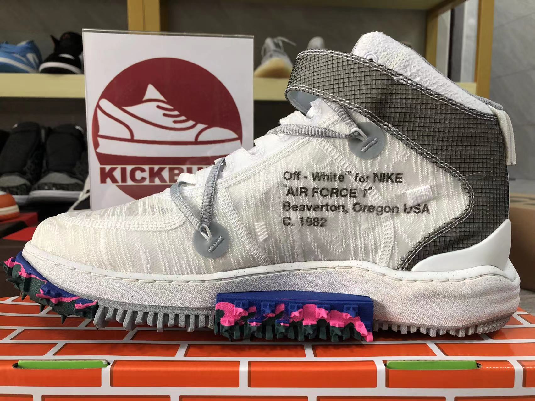 Off-White x Nike Air Force 1 Mid white 2022 DO6290-100 Kickbulk Sneaker ...