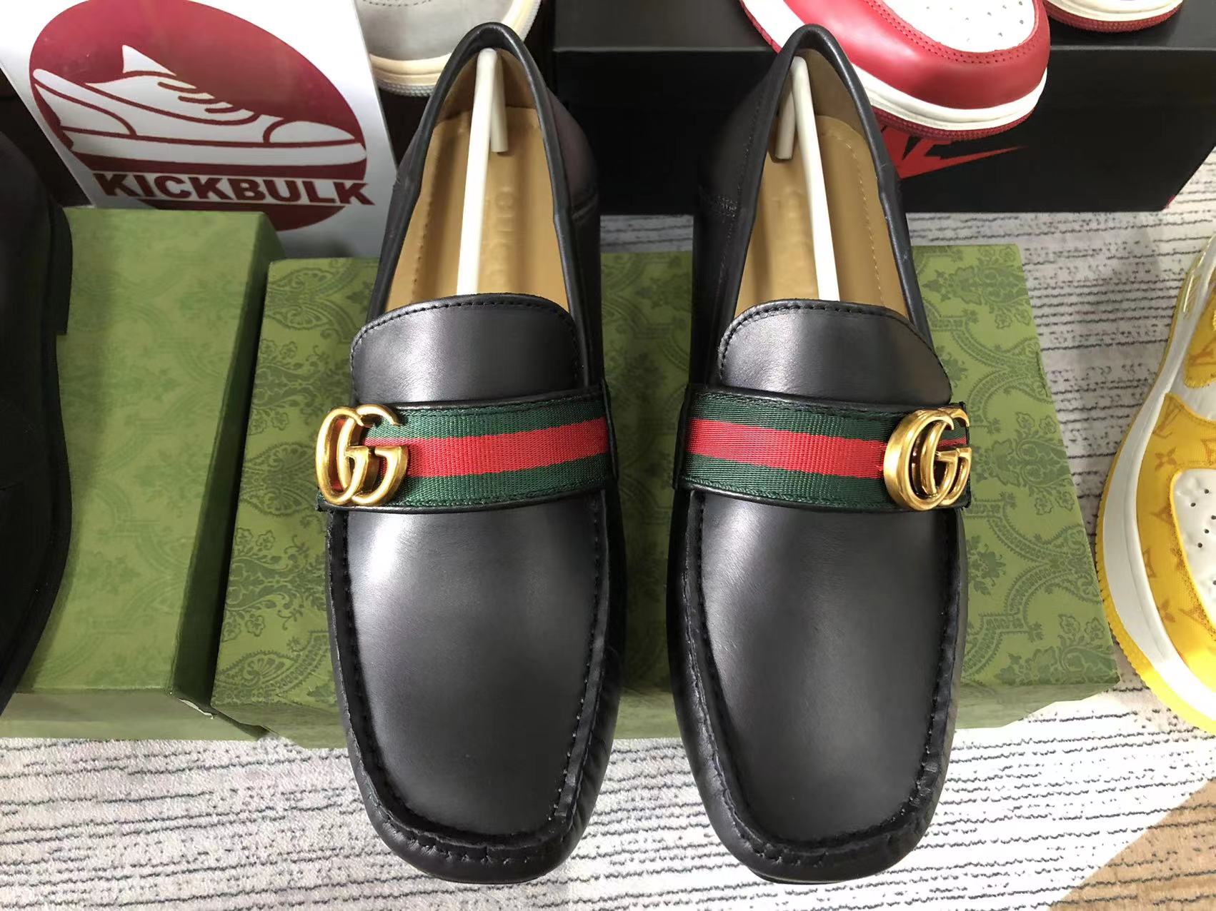 Kickbulk Custom made Gucci leather shoes quality control camera photos ...